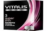 Preservativos Super Thin Vitalis Premium 3 uds, 1, 1 unidad