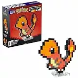 Mega Pokémon Pixel Art Charmander 349 Bloques de construcción, Estilo Retro pixelado, decoración para coleccionistas, Juguete +13 años (HTH76)