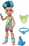 Mattel Cave Club Slate - Muñeca prehistórica con Dinosaurios y Accesorios