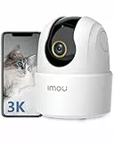 Imou 5MP Cámara Vigilancia WiFi Interior 3K, 360° Cámara de Vigilancia Bebe con Visión Nocturna, Detección de Humana, Compatible con Alexa, Ranger 2C