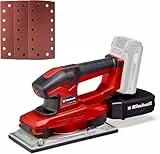 Einhell Lijadora orbital inalámbrica TE-OS 18/230 Li Solo (electrónica de velocidad, microvelcro, base de aluminio, bolsa antipolvo, incluye 3 lijas, sin batería ni cargador)