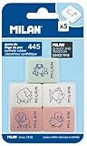 Blíster 5 gomas Rectangulares con dibujos infantiles 445 MILAN