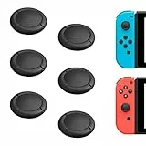 Hawdows Agarres para el Pulgar, 3 Pares Thumb Grip Set, Tapones para Joystick, Capuchón de Reemplazo para Joystick para Nintendo Switch, Switch Lite y Controlador OLED de Switch (Negro)