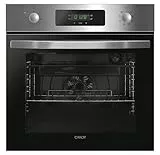 Candy FIDCP X625 L, Horno Multifunción, 70L, Bandeja y Rejilla, Limpieza Aquactiva, Convección + Ventilador radial, 8 Funciones, Display Timer Touch, Mandos Push&Pull, Puerta 2 Cristales, Inox y Negro