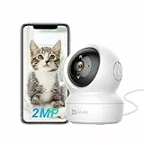 EZVIZ Cámara Vigilancia WiFi Interior 360º, 1080P Camara Vigilancia Bebe/Mascotas, Visión Nocturna, Audio Bidireccional, Detección de Movimiento, Control Remoto, Compatible con Alexa, Andriod/iOS,C6N
