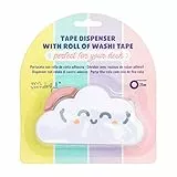 Mr. Wonderful Portacelo + Cinta Adhesiva - Nube, 1 unidad (Paquete de 1)