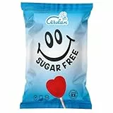 Caramelos Cerdán - Piruletas Mini Corazón Sin Azúcar Sabor Cereza | Bolsa de 70 Unidades | Caramelo Duro con Palo Sin Gluten ni Alérgenos | Ideal para Fiestas, San Valentín y Cumpleaños