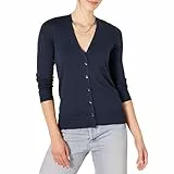 Amazon Essentials Jersey Ligero con Cuello de Pico (Disponible en Tallas Grandes) Mujer, Azul Marino, XL