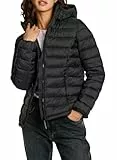 Pepe Jeans Ammy Short Chaqueta, Negro (Negro), L para Mujer