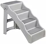 Amazon Basics Escalones plegables para perros y gatos, Gris, 60.7 x 40.9 x 50.2 cm