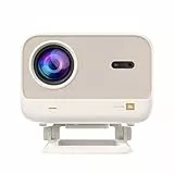 Yaber Proyector portátil L2 Plus 4K para exteriores con WiFi 6 y Bluetooth, enfoque automático sin costuras, sistema Android integrado con ángulo ajustable para iPhone/TV Stick/HDMI/USB/Laptop/PS5