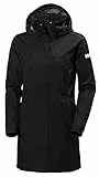 Helly Hansen Mujer Chubasquero Largo Aden, Negro, M