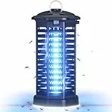 YISSVIC Lampara Antimosquitos Electrico Mata Mosquitos Electrico 4200V 365nm UV Matamosquitos IPX4 Impermeable para Interior y Exterior