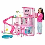 Barbie Dreamhouse 2023 Casa para muñecas de Juguete de 3 Plantas con +75 Muebles y Accesorios, +3 años (Mattel HMX10)