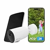 EZVIZ CB3 Kit Cámara de Vigilancia WiFi Exterior con Panel Solar,2K Cámaras WiFi con AOV Modo(Modo Siempre Activo),Visión Nocturna en Color,Batería Incorporada,Detección Humana PIR,Audio Bidireccional
