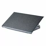 Fellowes - Metálico Professional Series - Reposapiés Metálico Ergonómico de Altura Ajustable, Negro, 56x35x100/165