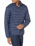 Amazon Essentials Chaqueta Acolchada Ligera, Resistente a la Lluvia y Plegable (Disponible en Tallas Grandes y Largos Especiales) Hombre, Azul Marino, XL