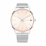 Tommy Hilfiger Reloj de Mujer 40mm Cuarzo - Esfera Blush Sunray, Pulsera de Malla de Acero Inoxidable - 1782244