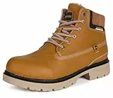 Gaatpot Botas de Nieve Hombre y Mujer,Botines Calientes Trekking,Zapatos de Invierno Impermeables,Amarillo oscuro D,EU42