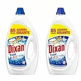 Dixan Gel Total 4+1, Detergente Líquido para Lavadora 85 Lavados, jabón líquido para lavar la ropa blanca y clara. Limpieza, luminosidad, frescor y sostenibilidad, versión antigua (Paquete de 2)