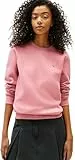 Tommy Jeans Jersey Mujer Crew Neck con Cuello Redondo, Rosa (Tahiti Berry), L