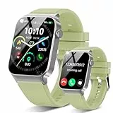 STECEi Reloj Inteligente Mujer con Llamada, 1,85' Smartwatch con 110+ Modos Deportivos, Monitor de Ritmo Cardíaco y Sueño, Impermeable IP68 Inteligente con DIY Esfera Reloj, Podómetro, Verde Claro