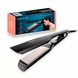 Cecotec Plancha de Pelo Bamba RitualCare Sphere Max, Revestimiento de cerámica, 45 mm de ancho, Pantalla LED, MultiStyle, Placas flotantes 3D, Cable giratorio de 1,8 m, 140-220ºC, Bloqueo de placas