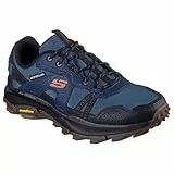 Skechers Equalizer 5.0 Trail Solix Creek, Zapatillas Hombre, Navy Leather/Textile/Black Trim, 43 EU