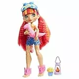 Cave Club Emberly Fiesta de Pijamas Muñeca con moda para dormir y accesorios de juguete (Mattel GTH01)