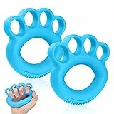 Vicloon Entrenador de Fuerza de Agarre,2 Piezas Fortalecedor de Agarre de Manos,Entrenador de Fuerza de Agarrel de Manos y Dedos para Fortalecer los Dedos y los Antebrazos de Guitarristas,Escaladores