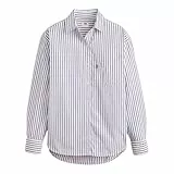 Levi's Mujer Camisa Harlie Boyfriend Marinas Stripe Navy Blazer Blue S