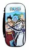 Konix One Piece Funda Protectora y de Transporte para Consola Nintendo Switch, para 8 Juegos, Motivo Wano Luffy y Zoro