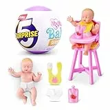 5 Surprise My Mini Baby Serie 2 de ZURU, cápsula misteriosa Coleccionable, Juguete para niñas, bebé Realista en Miniatura, Kit de Juego y Accesorios