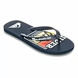 Quiksilver Java Art, Sandalia Hombre, Navy Blazer, 45 EU