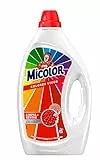 Micolor Gel Colores Vivos (35 lavados), detergente líquido para lavadora con tecnología recupera colores, jabón para ropa de color
