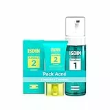 ISDIN Acniben Pack de espuma limpiadora purificante y gel crema para control de brillo y cereales, cuidado facial diario para pieles grasas o propensas al acné, paquete de 2, El embalaje puede variar