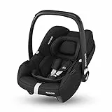 Maxi-Cosi CabrioFix i-Size, Silla Coche Bebé, 0-12m, máx.12 kg, Silla para Recién Nacido Ligera (3,2kg), Capota Grande, Asiento Acolchado, se Adapta de Cochecitos Maxi-Cosi, Essential Black