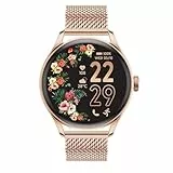 ICE-WATCH - ICE smart 2.0 - Reloj redondo conectado de señora en oro rosa con pulsera de metal - 023394 (1.20 pulgadas)