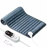 Mowend Manta Eléctrica, Almohadilla Térmica Eléctrica con 6 Configuraciones de Calor y Apagado Automático, Manta Eléctrica y Lavable a Máquina,30x60cm,Regalo para esposa, mamá, papá, abuela