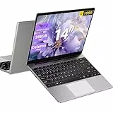 Ordenador Portátil 14 Pulgadas Win 11 con 5G WiFi,6GB RAM 256GB SSD Expansión SSD 1TB（Up to 2.8Ghz）,BT4.2 3.0 Transmisión Puerto 1920×1080 Portátiles FHD Buenos & Mini Puerto Multimedia -Gris-B