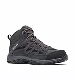 Columbia Crestwood Mid Wp, Botas para senderismo Hombre, Dark Grey Deep Rust 2024, 43 EU