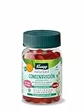 Kneipp Gummies Niños Concentración, Vitaminas A, D, E, C B3, B5, B6, B12, Ácido Fólico, Iodo, Aceite de Linaza: Omega 3, 6 y 9, Rendimiento Intelectual, Sistema Nervioso, Sabor Naranja, 30 Gominolas