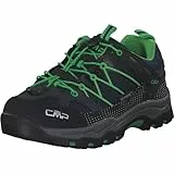 CMP Kids Rigel Low Trekking Shoes Kids Wp, Zapatos de trekking Unisex niños, Negro azulado Lagarto, 39 EU