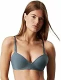 Calvin Klein Sujetador de Media Copa Mujer Lift elástico, Gris (Blue Performance), 95C