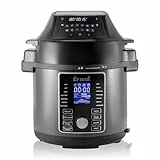 Saaf Multicooker con Airfryer – Set de 15 Piezas – 24 Programas – Slowcooker, Arrocera, Vaporizador & Olla a Presión – 6L – Incluye Cesta, Olla & Libro de Recetas – Pantalla Digital