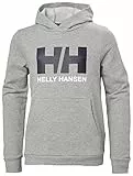 Helly Hansen Junior Unisex Sudadera HH Logo con Capucha 2.0, 16, Gris Melange