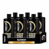 Syoss Rizos Pro Champú para cabello rizado y ondulado (6 x 440 ml), fórmula profesional con ingredientes naturales y efecto anti frizz, apto para el método curly