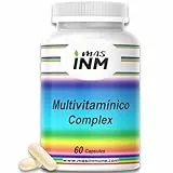Multivitamínico Complex 60 Cápsulas – 12 Vitaminas y 10 Minerales con Alta Dosis de Vitamina C, B12 y Zinc – Energía y Sistema Inmune – Vitaminas para el cansancio - Para Hombre y Mujer – Masinmune
