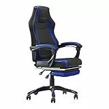 Woxter Stinger Station RX Blue - Silla Gaming/Oficina (Eje Acero, Levantamiento por pistón, Piel sintética, Ergonómica, Reposabrazos, Altura Ajustable)