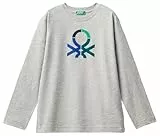 United Colors of Benetton Camiseta M/L 3i1xc10jn, Gris, 120 cm para Niños